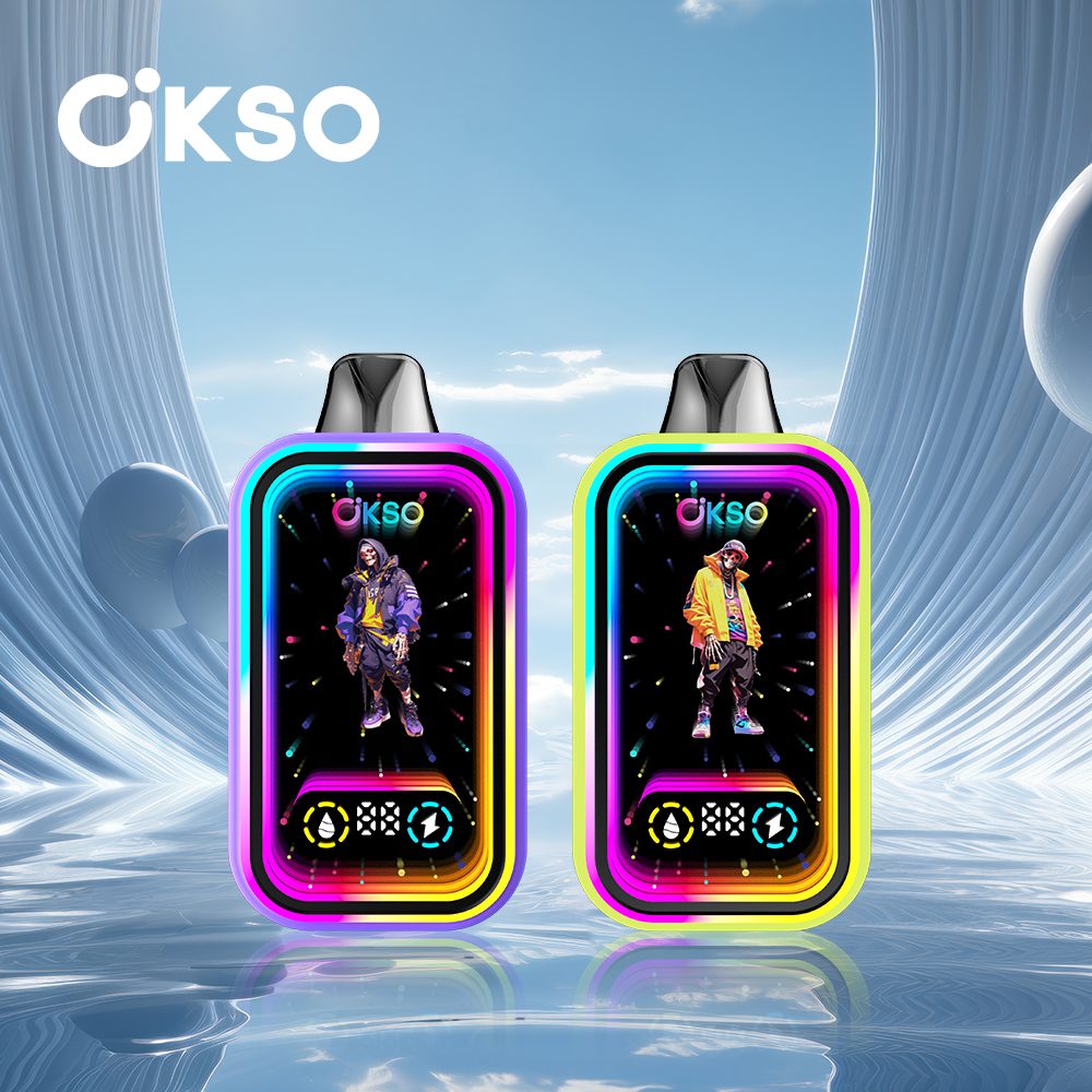 OKSO Magic Mirror 50000 Puffs | RGB LED, dual Mesh, LED Display, 40mL rechargeable bulk disposable vape - Image 65