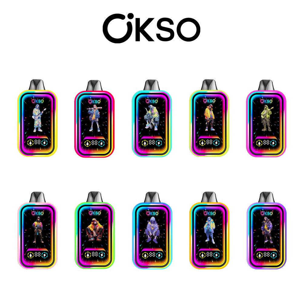OKSO Magic Mirror 50000 Puffs | RGB LED, dual Mesh, LED Display, 40mL rechargeable bulk disposable vape - Image 31