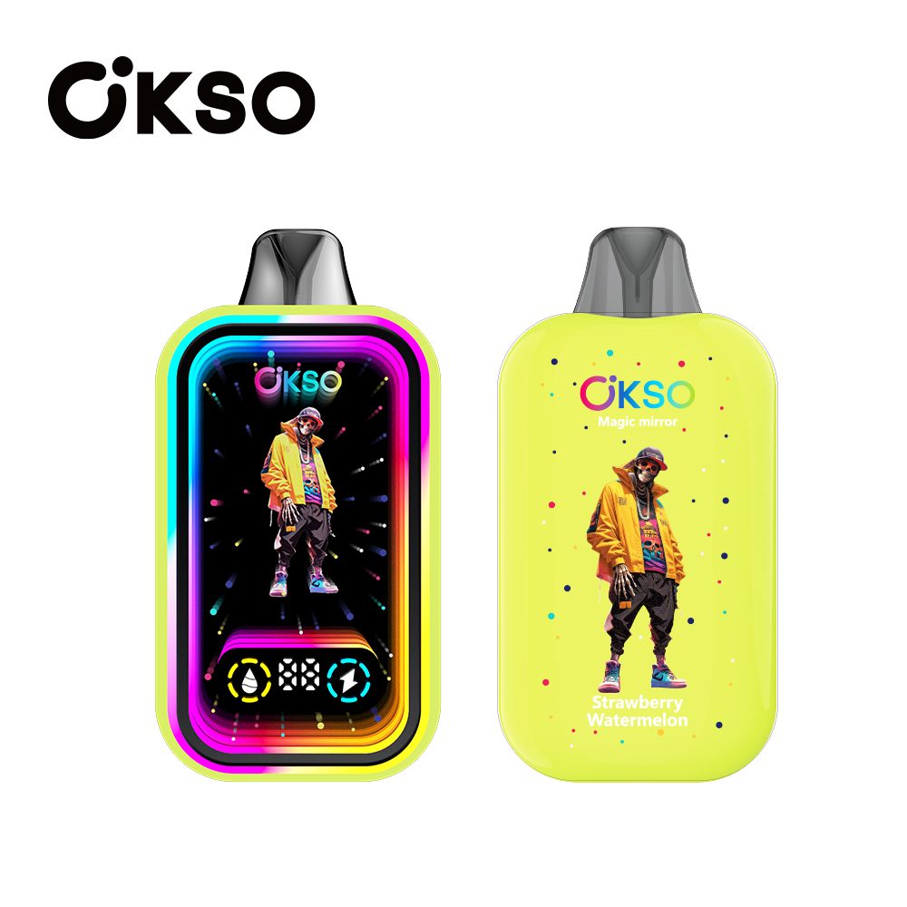 OKSO Magic Mirror 50000 Puffs | RGB LED, dual Mesh, LED Display, 40mL rechargeable bulk disposable vape - Image 47