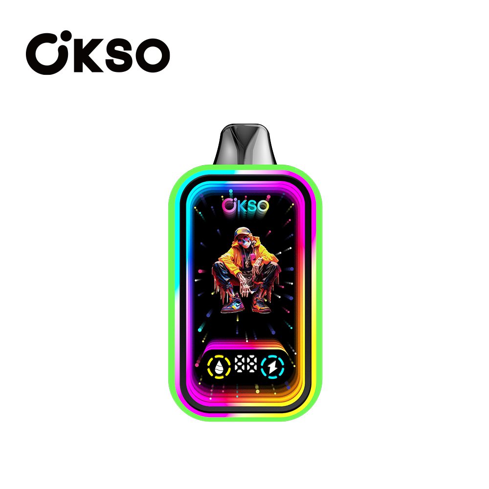 OKSO Magic Mirror 50000 Puffs | RGB LED, dual Mesh, LED Display, 40mL rechargeable bulk disposable vape - Image 63