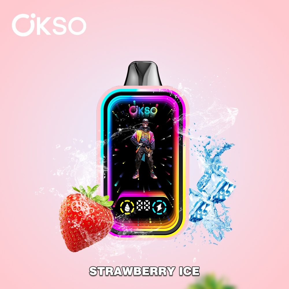OKSO Magic Mirror 50000 Puffs | RGB LED, dual Mesh, LED Display, 40mL rechargeable bulk disposable vape - Image 9