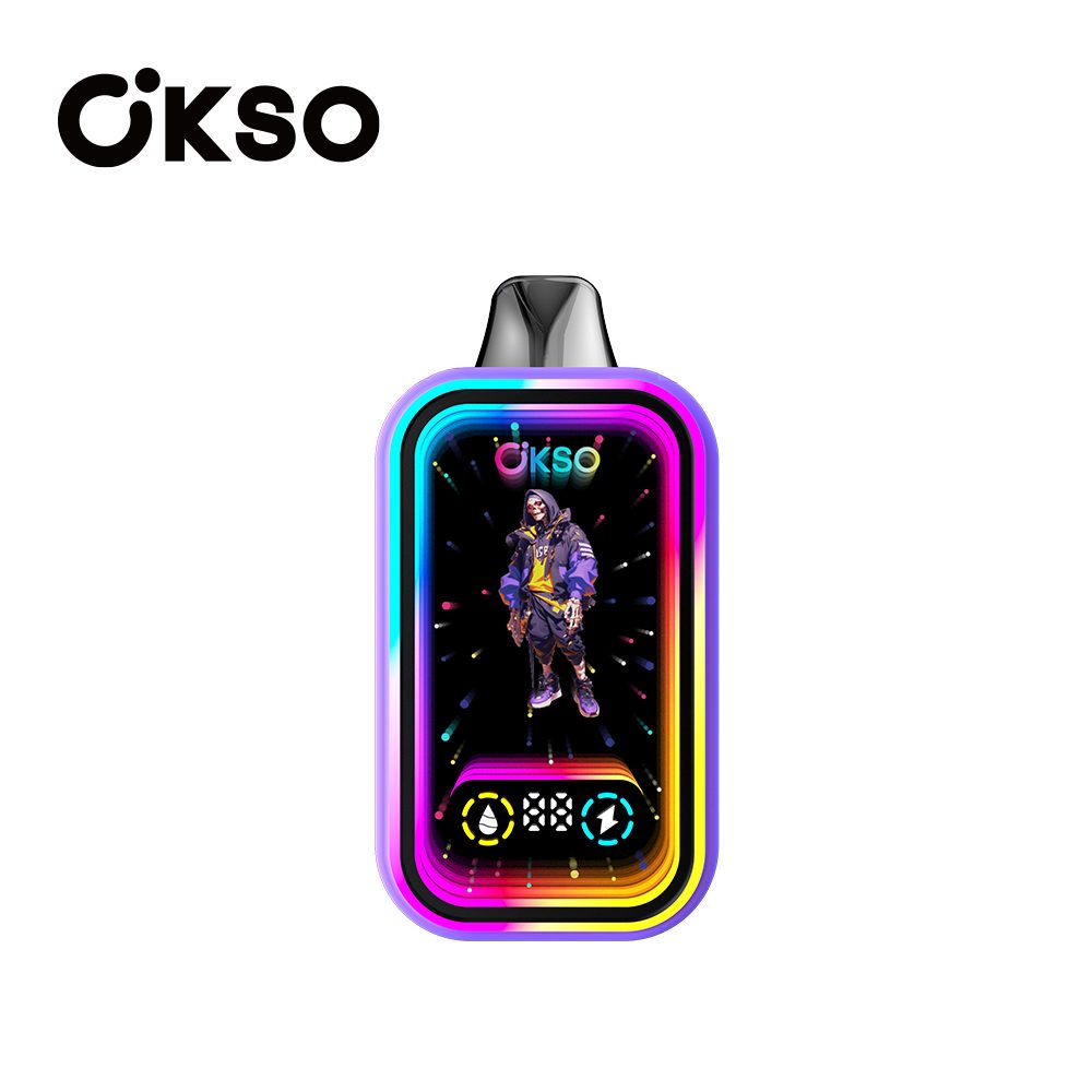 OKSO Magic Mirror 50000 Puffs | RGB LED, dual Mesh, LED Display, 40mL rechargeable bulk disposable vape - Image 61