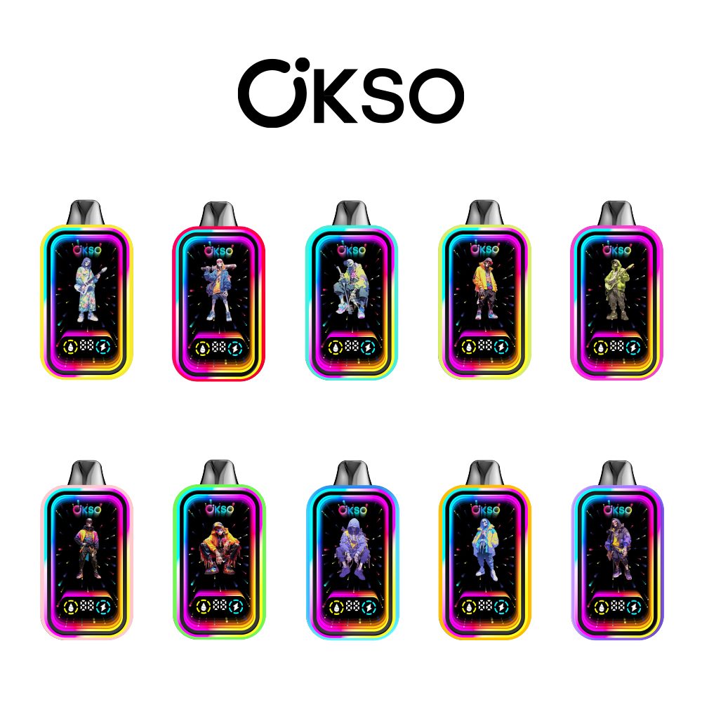 OKSO Magic Mirror 50000 Puffs | RGB LED, dual Mesh, LED Display, 40mL rechargeable bulk disposable vape - Image 41