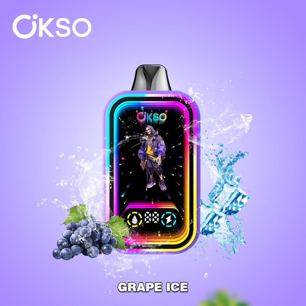 OKSO Magic Mirror 50000 Puffs | RGB LED, dual Mesh, LED Display, 40mL rechargeable bulk disposable vape - Image 8