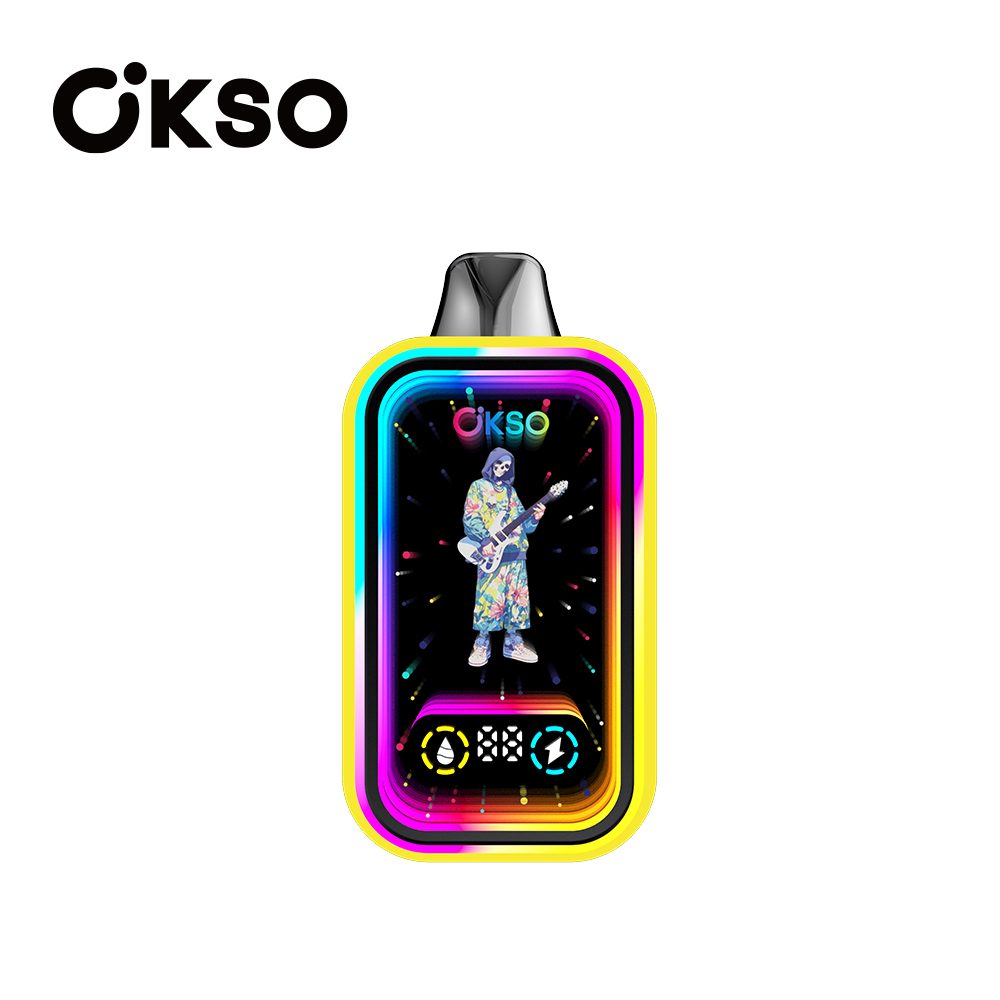 OKSO Magic Mirror 50000 Puffs | RGB LED, dual Mesh, LED Display, 40mL rechargeable bulk disposable vape - Image 60