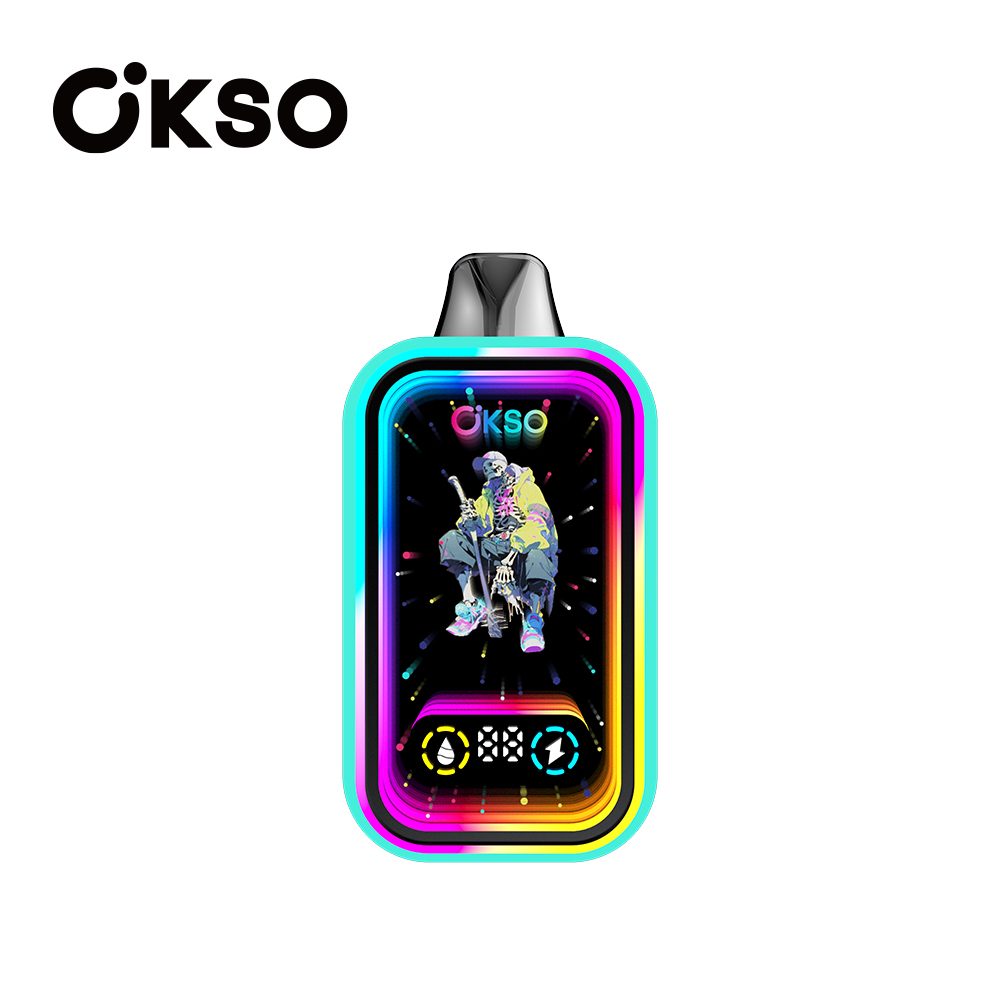 OKSO Magic Mirror 50000 Puffs | RGB LED, dual Mesh, LED Display, 40mL rechargeable bulk disposable vape - Image 58