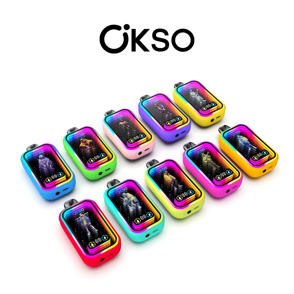 OKSO Magic Mirror 50000 Puffs | RGB LED, dual Mesh, LED Display, 40mL rechargeable bulk disposable vape - Image 38