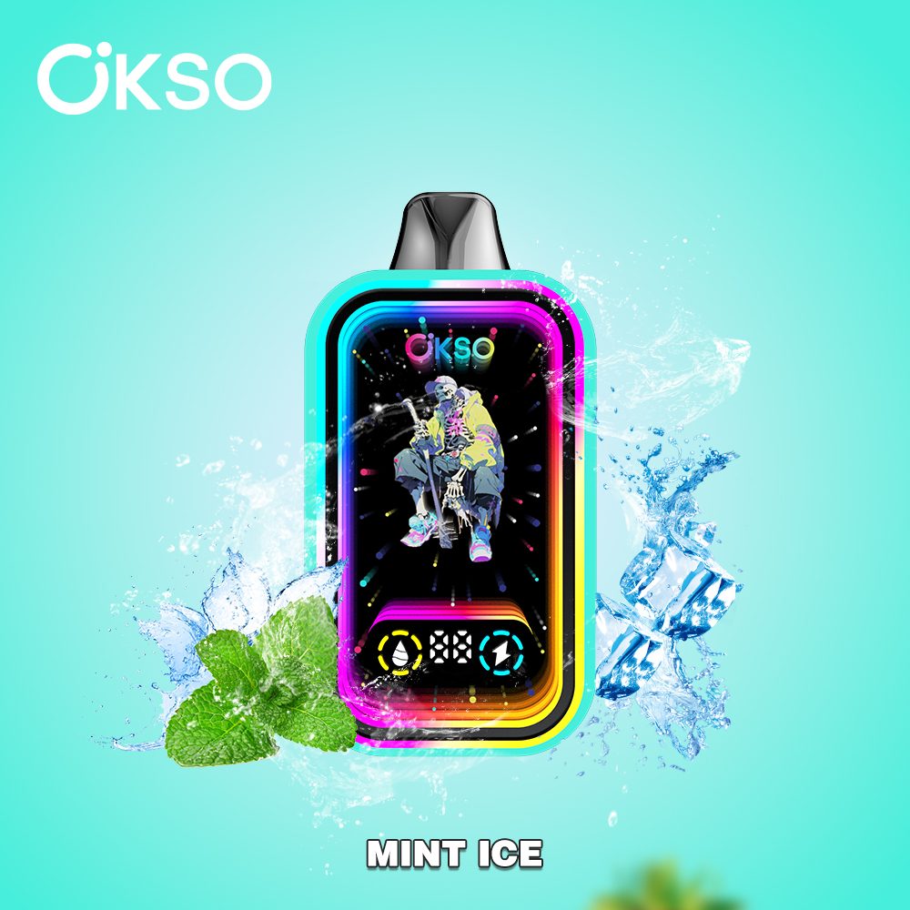 OKSO Magic Mirror 50000 Puffs | RGB LED, dual Mesh, LED Display, 40mL rechargeable bulk disposable vape - Image 5
