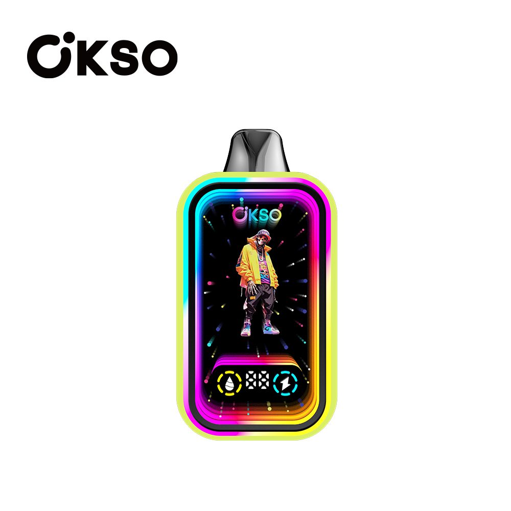 OKSO Magic Mirror 50000 Puffs | RGB LED, dual Mesh, LED Display, 40mL rechargeable bulk disposable vape - Image 57