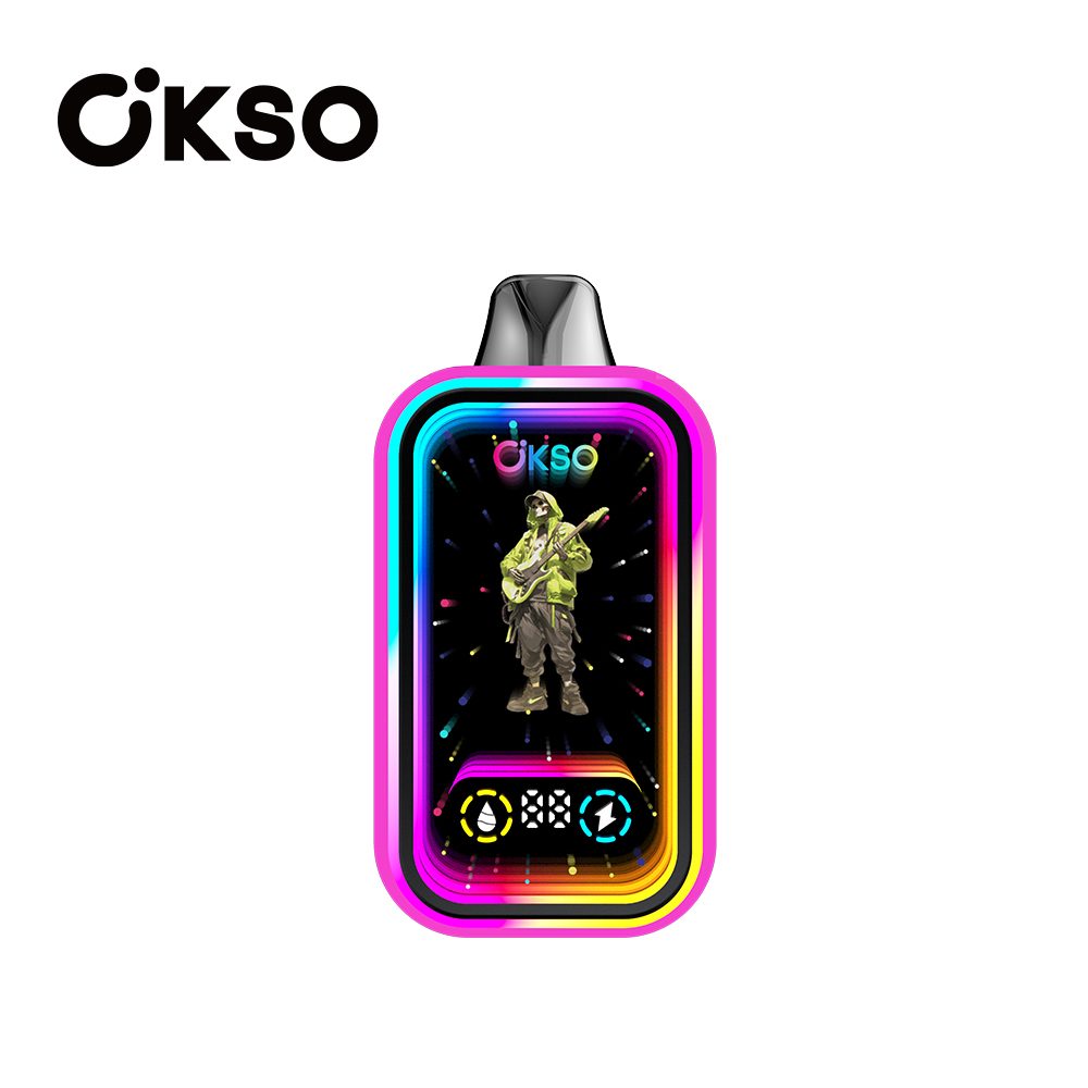 OKSO Magic Mirror 50000 Puffs | RGB LED, dual Mesh, LED Display, 40mL rechargeable bulk disposable vape - Image 56