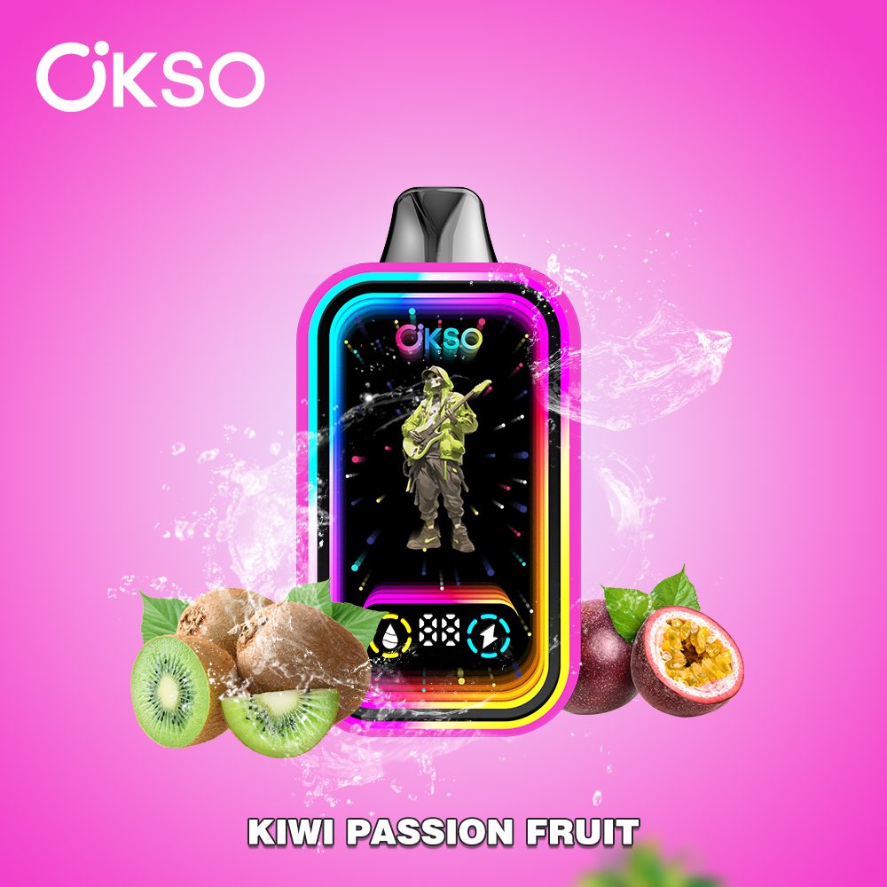 OKSO Magic Mirror 50000 Puffs | RGB LED, dual Mesh, LED Display, 40mL rechargeable bulk disposable vape