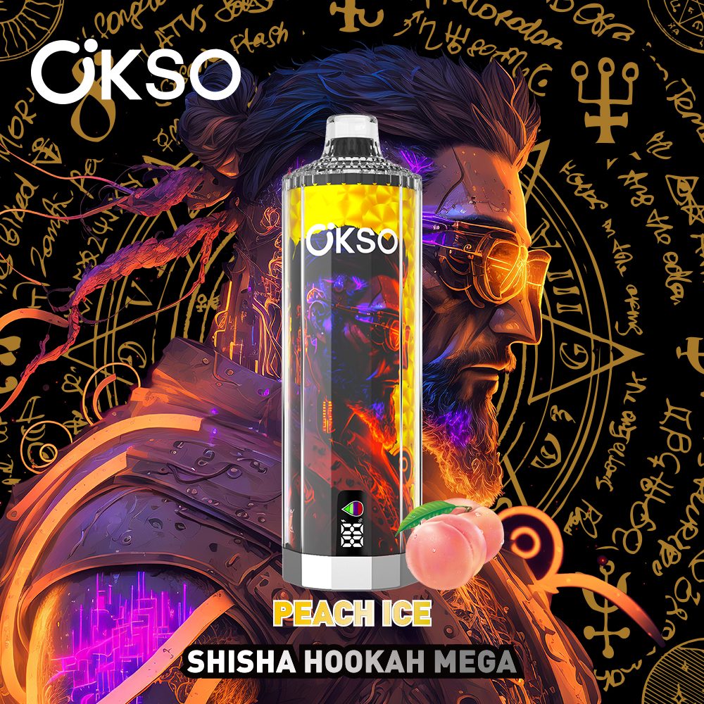OKSO Shisha Hookah Mega 50000 Puffs | triple mesh coil, 40mL, LED display, adjustable airflow, bulk disposable vape - Image 6
