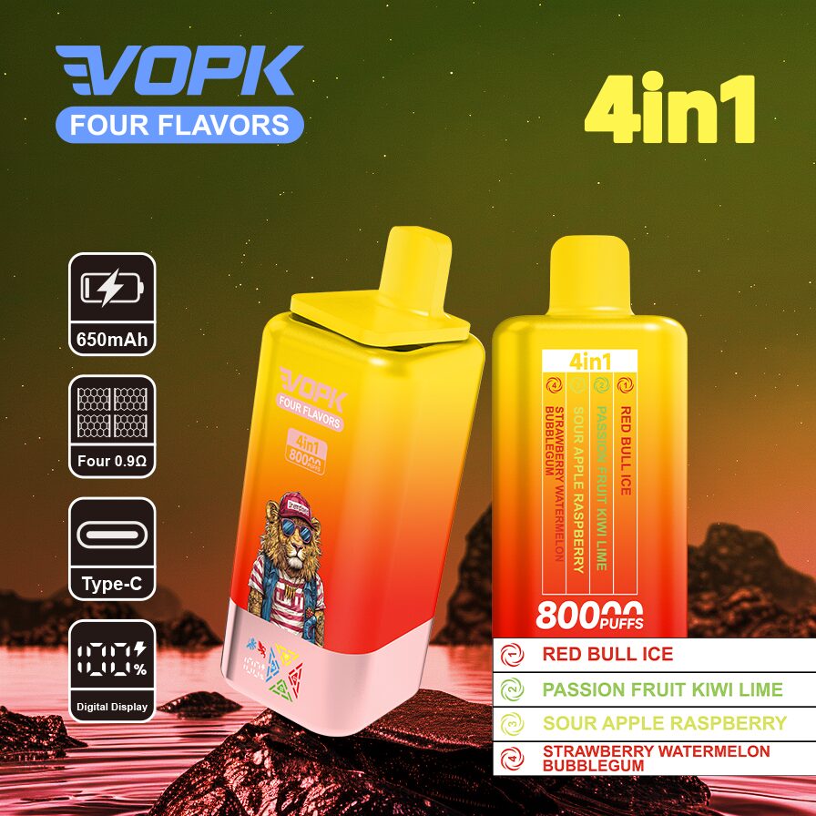 Vopk Four Flavors 80K Puffs | 4-in-1 adjustable flavor bulk disposable vape - Image 3