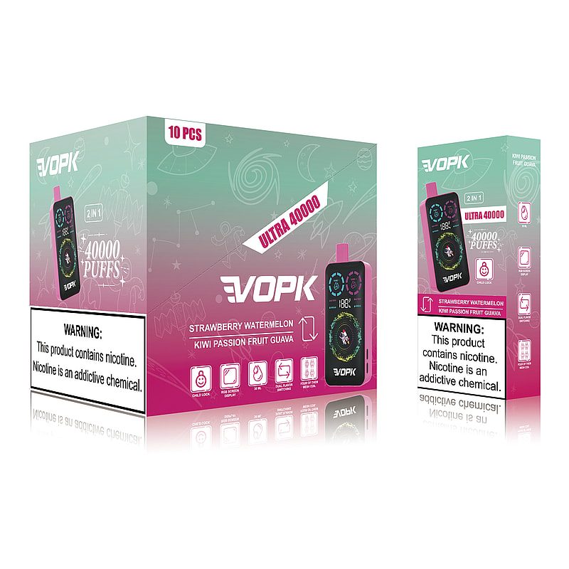 VOPK ULTRA 40000 Puffs | dual flavor, 36mL, power adjustable bulk disposable vape - Image 10