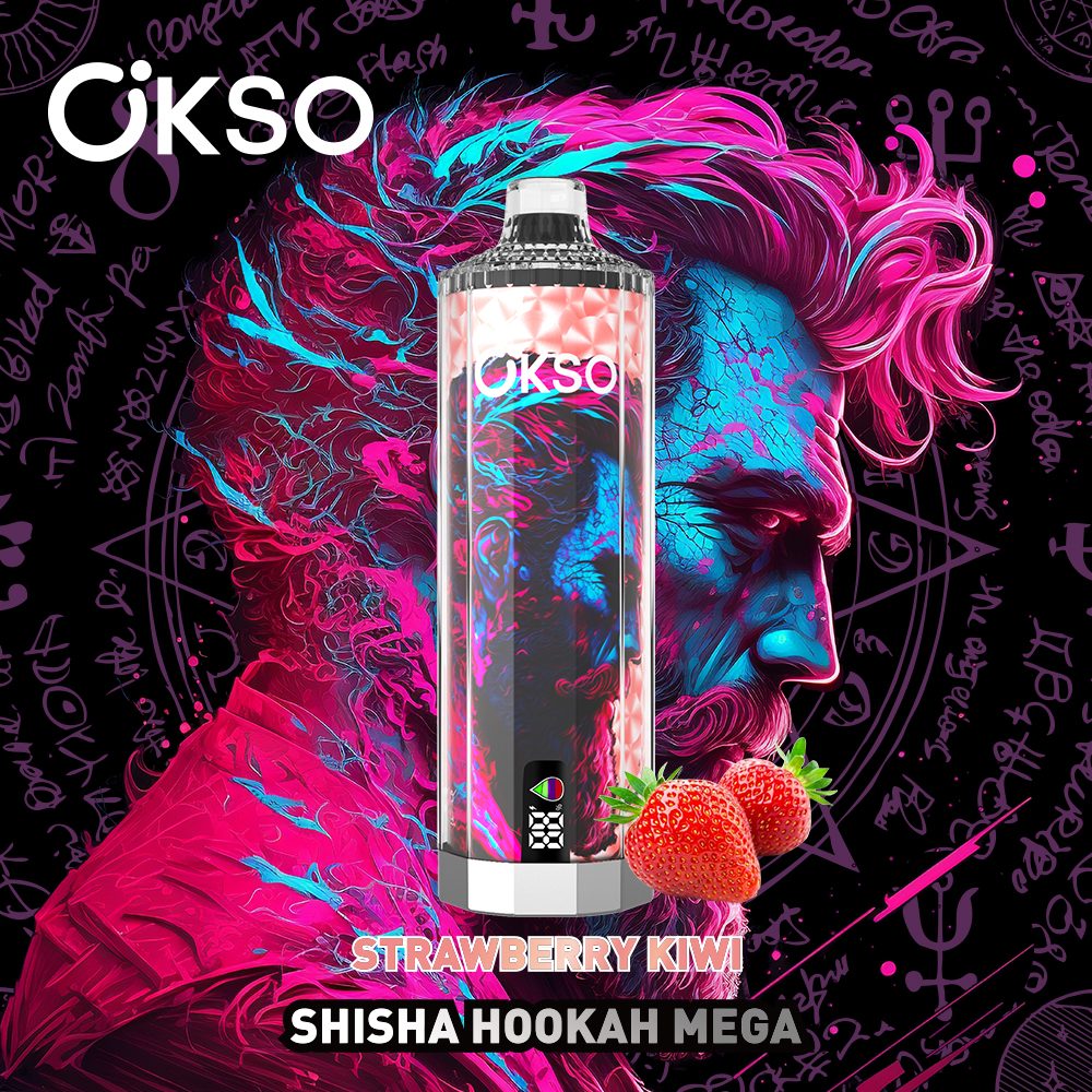 OKSO Shisha Hookah Mega 50000 Puffs | triple mesh coil, 40mL, LED display, adjustable airflow, bulk disposable vape - Image 5