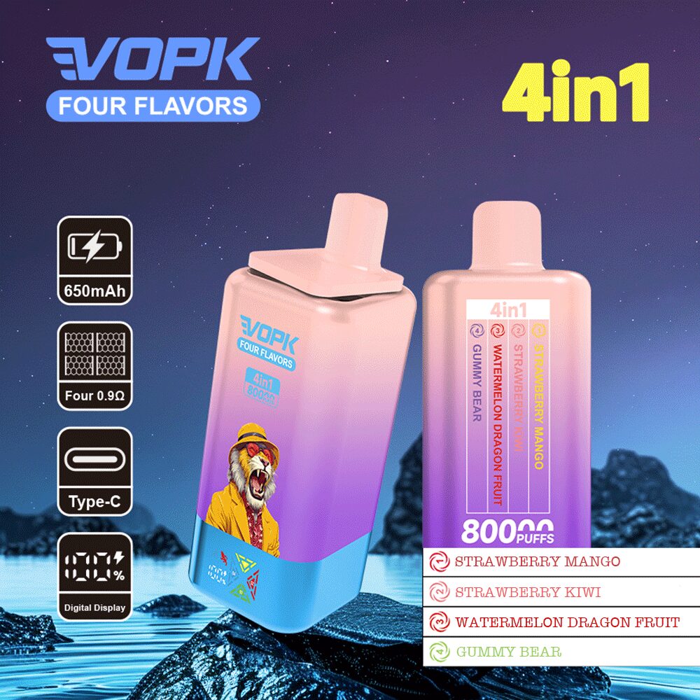 Vopk Four Flavors 80K Puffs | 4-in-1 adjustable flavor bulk disposable vape - Image 10