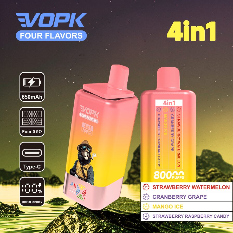Vopk Four Flavors 80K Puffs | 4-in-1 adjustable flavor bulk disposable vape - Image 11