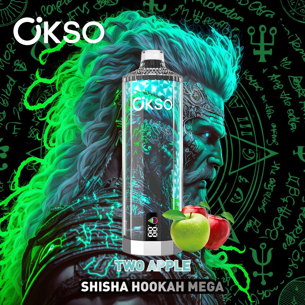 OKSO Shisha Hookah Mega 50000 Puffs | triple mesh coil, 40mL, LED display, adjustable airflow, bulk disposable vape - Image 3