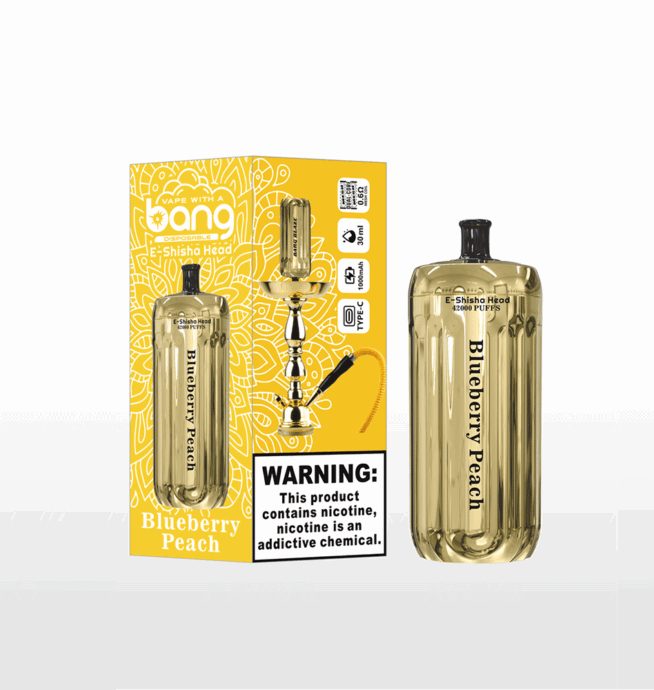 Bang E-Shisha Head 42000 Puffs | 42K puffs gold LED display bulk disposable vape - Image 6