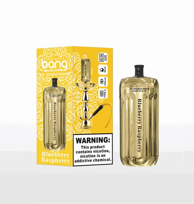 Bang E-Shisha Head 42000 Puffs | 42K puffs gold LED display bulk disposable vape - Image 5