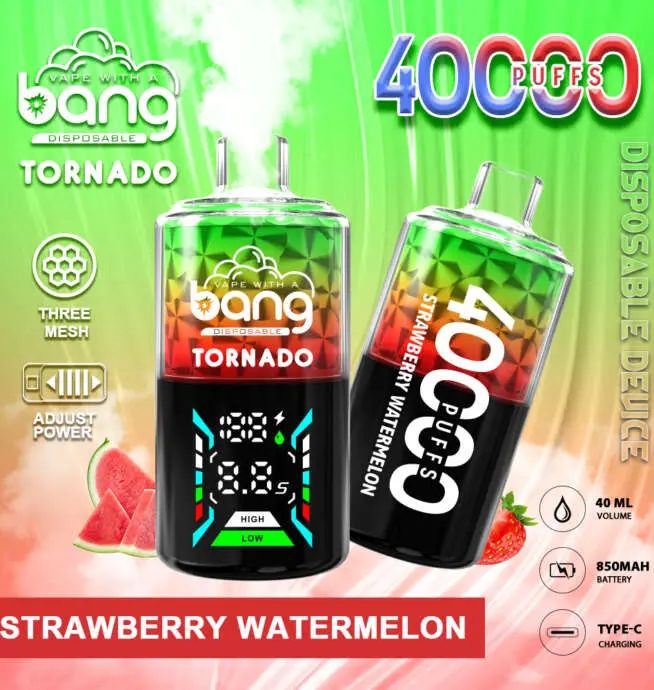 Bang Tornado 40000 40K Puffs | LED display, long lasting disposable vape wholesale - Image 12