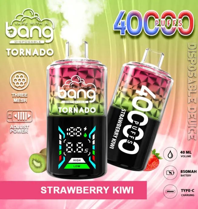 Bang Tornado 40000 40K Puffs | LED display, long lasting disposable vape wholesale - Image 10