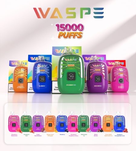 Waspe Digital Box 15000 Puffs | 0%-5% nicotine, bulk disposable vape