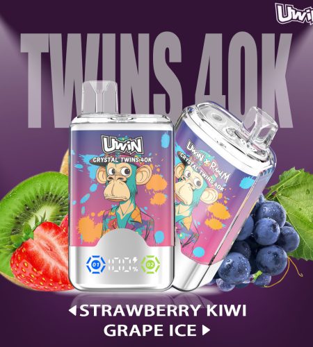 Uwin Crystal Twins 40K | dual flavor 40000 puffs, mesh coil bulk disposable vape