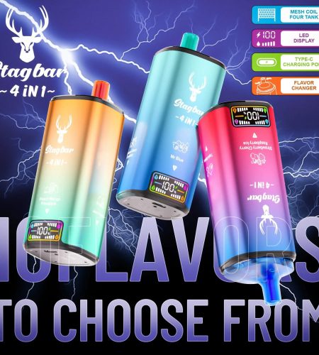 Stag Bar 4-in-1 80K | quad flavor 48ml mega LCD screen bulk disposable vape wholesale